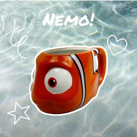 Zak Disney Pixar 3D Finding Nemo Coffee Mug Orange Clown Fish Sculptured - Picture 7 of 16